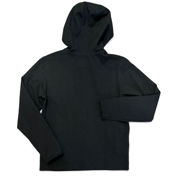 Men’s XL Black Full Zip Hoodie Sweatshirt Heavy Cotton Blend Eagle Logo Athletic - Picture 2 of 9